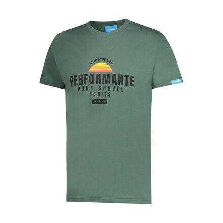 SHIMANO Triko GRAPHIC TEE zelené