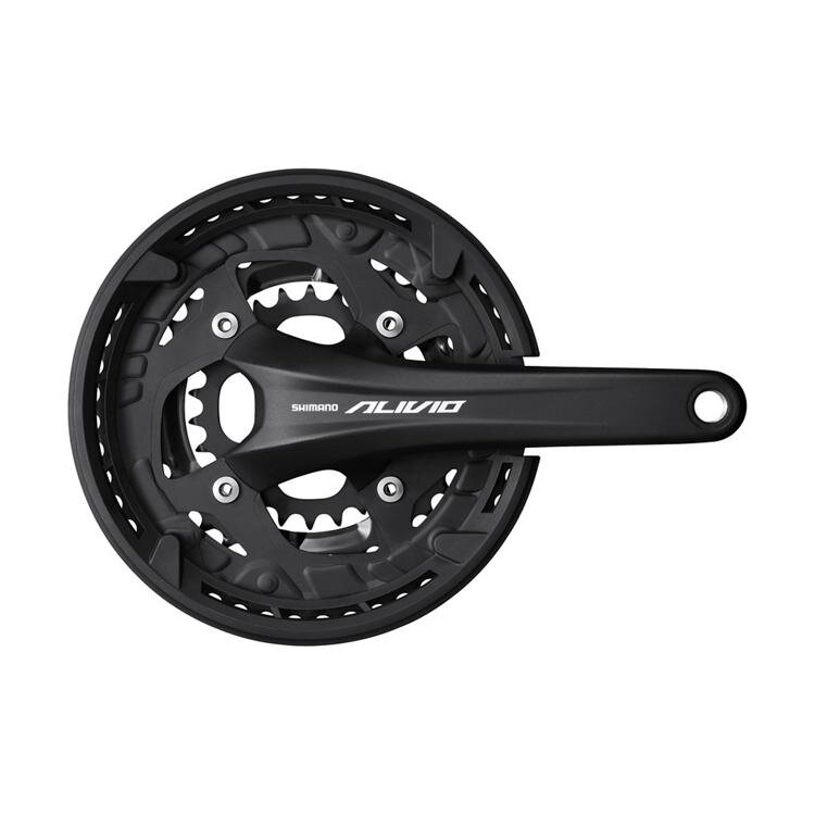 SHIMANO Stred Alivio FC-T4060 175mm 44/32/22z. 9-k. čierny s krytom dvojdielny bez ložiska